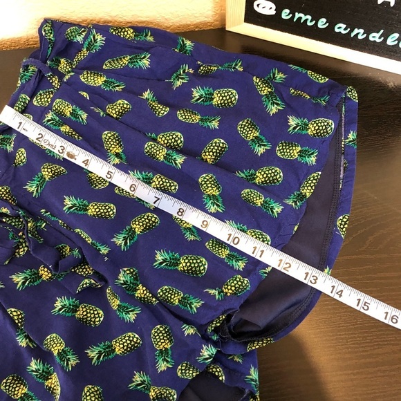 Alya pineapple shorts blue fabric shorts small - Picture 6 of 7